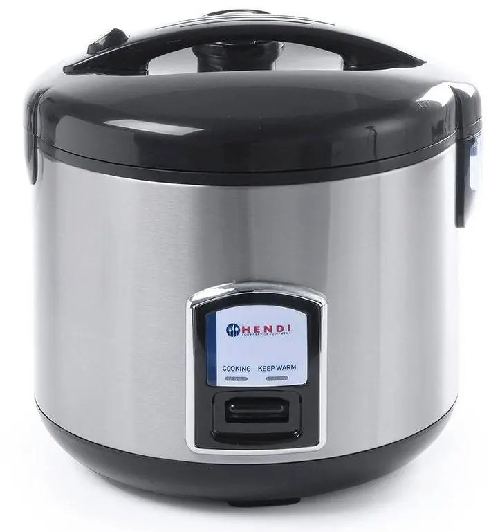 Complete Rijstkoker RVS + Stoomfunctie + Maatbeker + Rijstlepel + Stoommand - 4-10 Personen 1,8 liter Nu Kopen