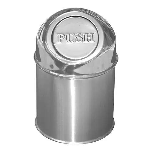 Bestel Nu Abfallbehälter mit Klappdeckel | Edelstahl | 1,5L