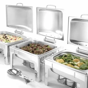 Chafing Dish 1/1 GN - Mat RVS - 9 Liter - 570x405x(H)290mm Op = Op