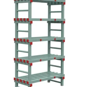 REA Eurostelling 500mm Diep - (H)1450mm- 5 Schappen - Beschikbaar in 6 Breedtes Laatste Kans