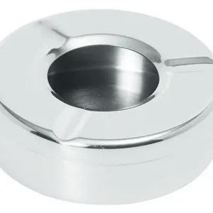 Asbak met Deksel - RVS - Ø90x(H)28 Lage Kosten
