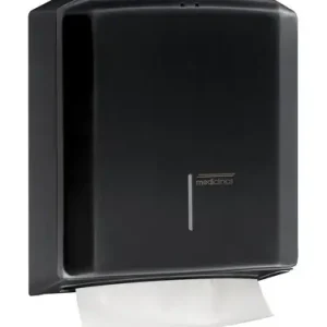 Populair Handdoekdispenser Zwart - ca. 400-600 C- & Z gevouwen handdoeken