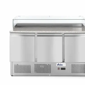 Rechtstreeks Van De Fabrikant Pizzawerkbank 3 Deurs - Opzetkoelvitrine - 8x GN 1/6 - 1360x700x(H)1120mm