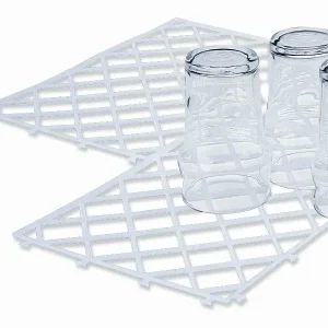 Glazenmatje schakelbaar - 30x20cm transparant - Per 10 Stuks Premium
