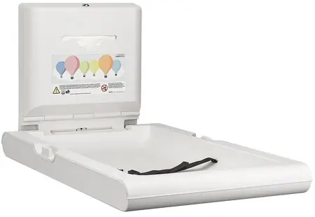 Premium Babyverschoontafel Verticaal - Wit - Opklapbaar Model - 550x890x(H)480mm(Open)