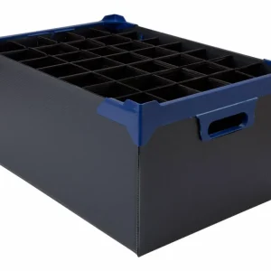 Box voor 35 glazen - 500x345x200mm - 5 stuks - Zwart Hoge Kwaliteit