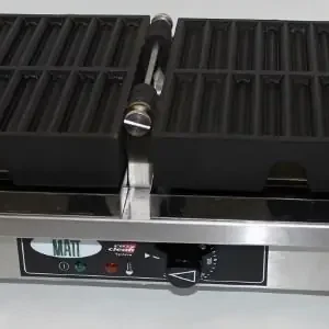 Express Levering Friet Wafelijzer - voor 2 x 8 Wafelfrietjes - 260x440x(h)220mm - 1.8KW