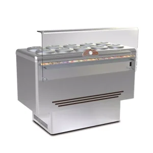 Schepijsvitrine - DOLCE VITA 10 - Framec - 10+10 x 7,5 Liter - 143,5x71,3x(H)103cm Must-Have