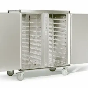 Dubbele Banketwagen 2 x 2/1 GN verwarmd - 2900W - 1490x837x(H)1712mm - Geschikt voor 11 of 18 GN2/1 Roosters Bestseller