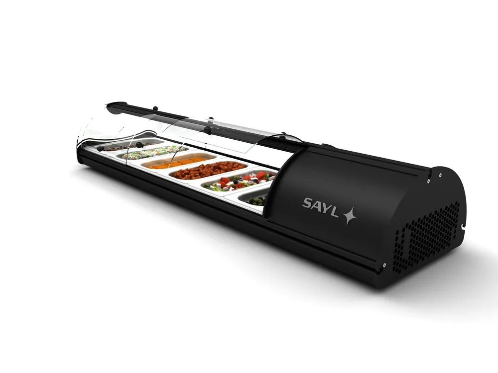 Self Service Tapasvitrine - Geschikt voor 1/3GN 40mm - LED Verlichting - Beschikbaar in 4 Maten Lage Kosten