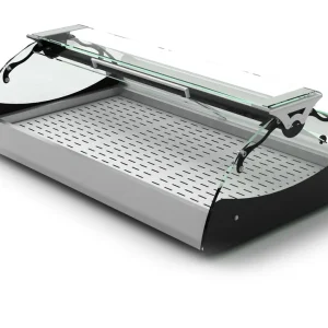 Maxiself Warmhoudvitrine - LED Verlichting - Geschikt voor RVS Platen - Self Service - 1020x650x320mm Op = Op