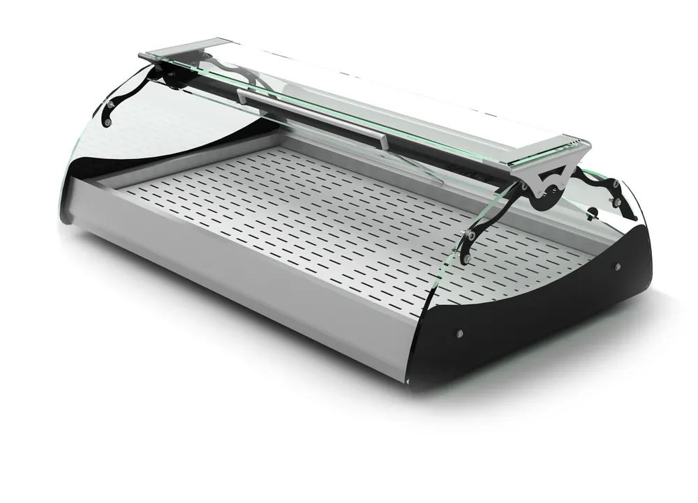 Speciale Aanbieding Maxiself Warmhoudvitrine - LED Verlichting - Geschikt voor RVS Platen - Self Service - 690x650x320mm