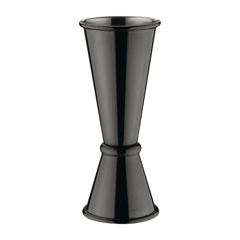 Exclusieve Aanbieding Barmaatje RVS - Zwart Model - 2,5 en 5cl - Ø39x(H)95mm