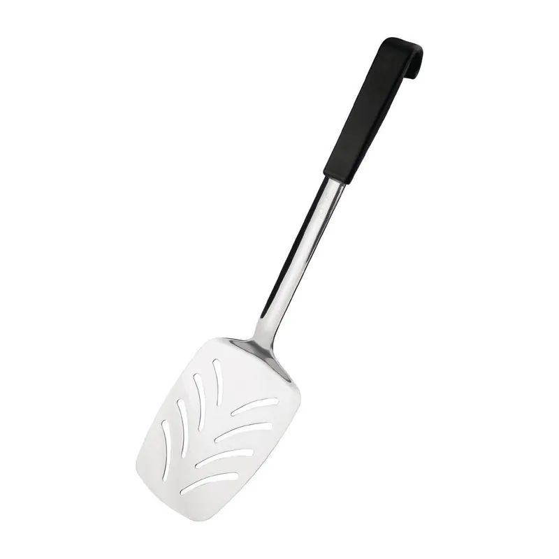 Exclusieve Aanbieding RVS Serveerspatel met Zwarte Handgreep - 340mm