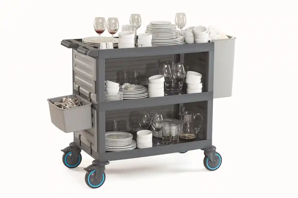 Afruimwagen - 3 Planken - 140x53x(h)99cm Beperkt Aanbod