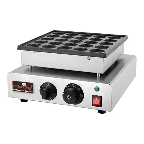 Poffertjes Bakplaat - 25 Poffertjes - 850W - 310x375x(H)170mm Merkproduct