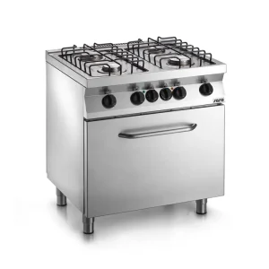 Gasfornuis met Onderstel - 4 Pits - 2 x 3,5 kW + 2 x 6 kW - 800x700x(H)850mm Gratis Retour