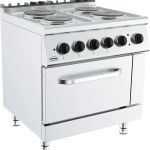 Base 700 Elektrische Kooktafel met Oven - 2x 2,25 & 2x 1,85 kW - 800x700x(H)900mm Populair