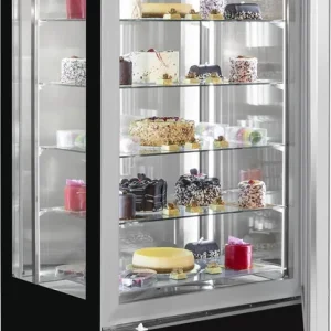 Gekoelde Gebaksvitrine Chocolade - Zwart - 400 Liter - 800x660x(H)1870mm Goedkoop
