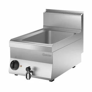 Elektrische Bain-Marie - 1/1 GN - 150mm diep - Met Wateraftapkraan - 400x650x(H)295mm Alleen Vandaag