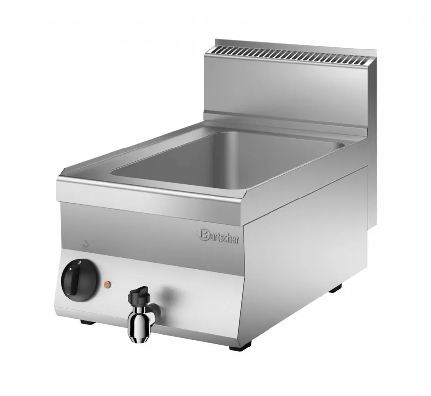 Elektrische Bain-Marie - 1/1 GN - 150mm diep - Met Wateraftapkraan - 400x650x(H)295mm Alleen Vandaag
