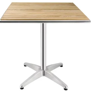 Horeca Bistrotafel - met Essen Hout Bovenblad - 72(h)x70x70cm Tijdelijk Beschikbaar