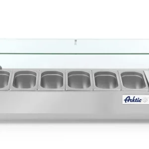 Lage Prijs Bovenkoelvitrine - RVS - 7X 1/4 GN - 1505x335x(h)430mm