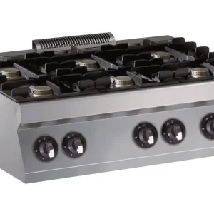 Gasfornuis 6 Branders- 6 x 5,5kw - 1200x700x(h)250mm Gereduceerde Prijs