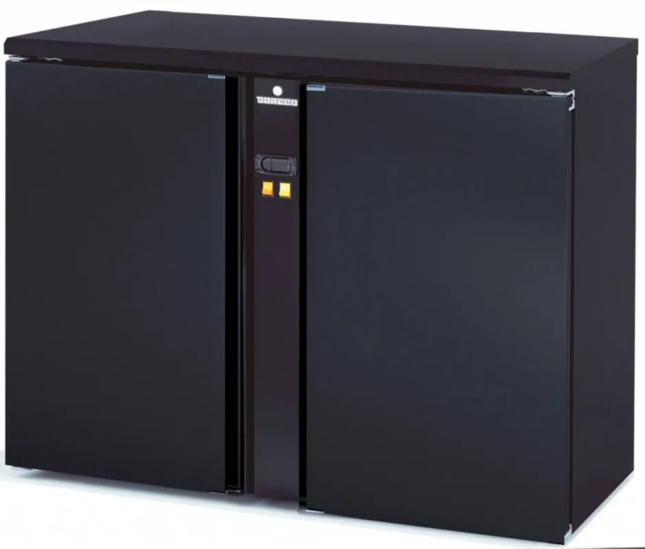 Backbar Barkoelkast - SBP-120 - 2 Deurs - Zonder Koelmachine - 146,5x53x(H)82cm Voordeelprijs