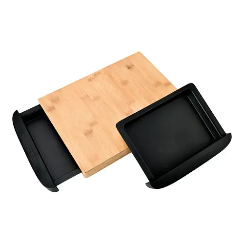 Bamboe Snijplank Met 2 Lades - 380x250x(H)35mm Koop Vandaag