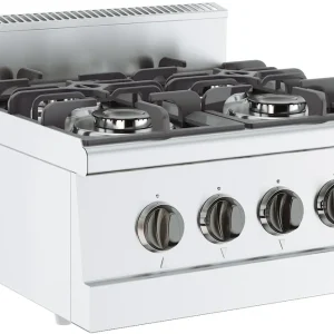 Uitverkoop Base 600 Gasfornuis Tafelmodel - 4x 3,25 kW - 800x600x(H)300mm