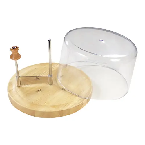Kaaskruller Met Houten Plank - Kunststof Afdekkap - Ø220mm Exclusieve Aanbieding