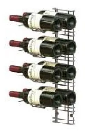 Gecertificeerd WijnFlessenrek Presentatie 8 Flessen - 4 niveaus - 75cl