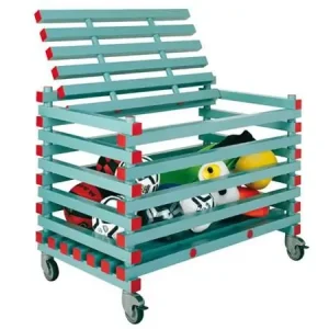 Opberg Kar Kunststof met Deksel op Wielen - 120x70x(h)91cm Must-Have