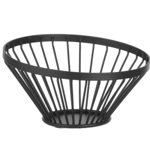 Fruitkorf Schuin Zwart - Ø150x(H)80mm Voordeelprijs