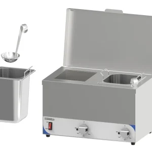 Gereduceerde Prijs Bain Marie Dubbel Voor Saus - Compact Met Deksel - 400W - 412x280x(H)278mm