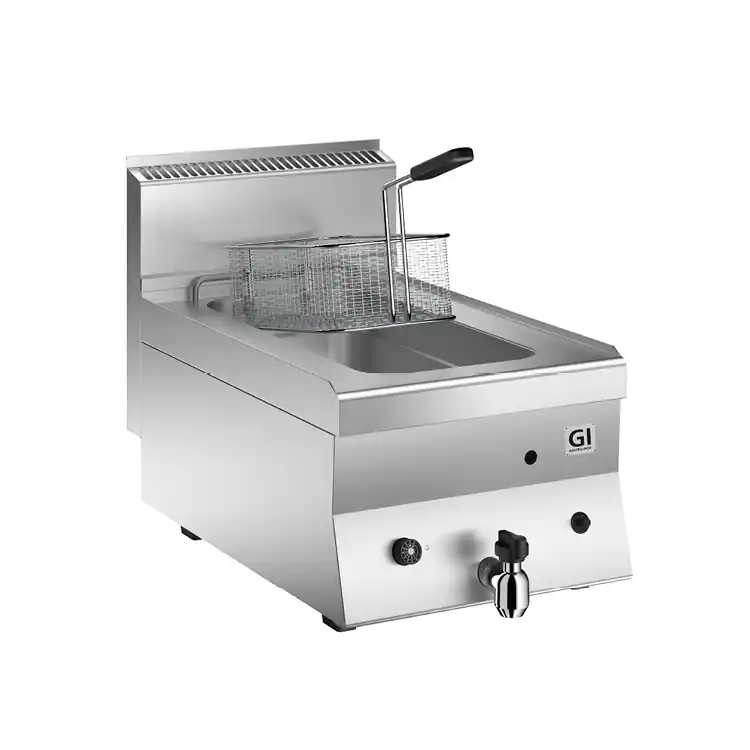 Lage Kosten 650 HP Gas Friteuse 8 Liter - 7 kW - 400x650x(H)295mm