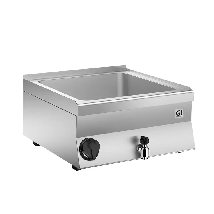 650 HP Elektrische Bain-Marie - Met Tapkraan - 2 kW - 800x600x(H)295mm Seizoensaanbieding