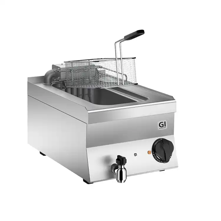 650 HP Elektrische Friteuse 10 Liter - 6kW - 400x650x(H)295mm Exclusieve Aanbieding