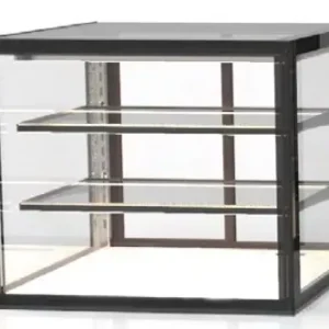 Hoge Kwaliteit Neutrale Glazen Vitrine - 600x600mm - Beschikbaar in 2 Hoogtes