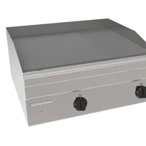 Elektrische Bakplaat EBP6 / 1/3GET - 2/3 Glad & 1/3 Geribbelde Plaat - 7,8 kW - 700x600x(H)300mm Laatste Kans