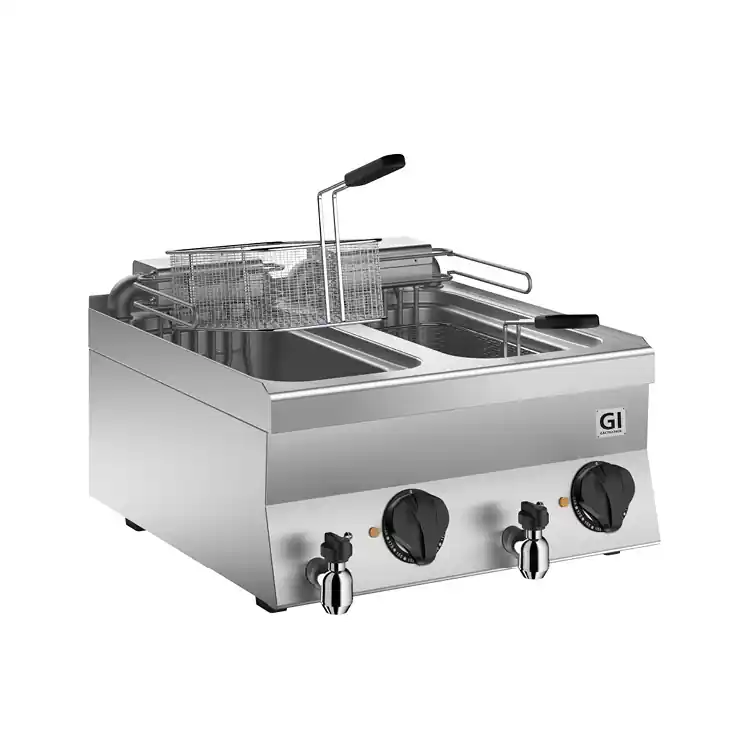 Bestseller 650 HP Elektrische Friteuse 2x 10 Liter - 12 kW - 700x650x(H)295mm