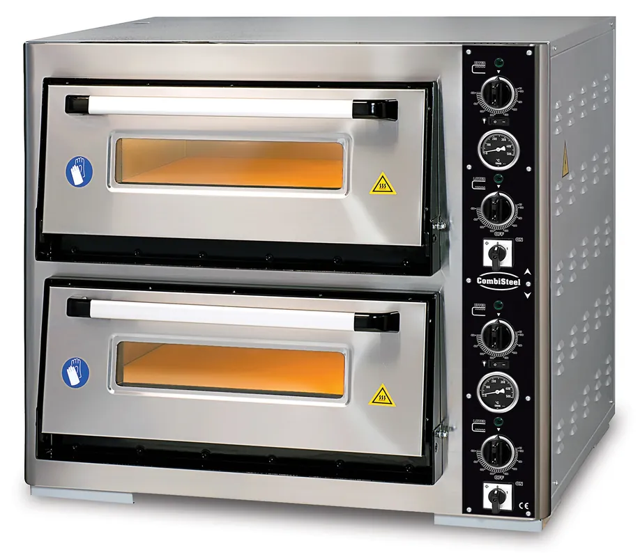 Pizzaoven Dubbel Elektrisch - 8x Ø30cm Pizza Voordeelprijs