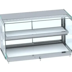 Premium Drop In Keramische Warmhoudvitrine Recht - Wit