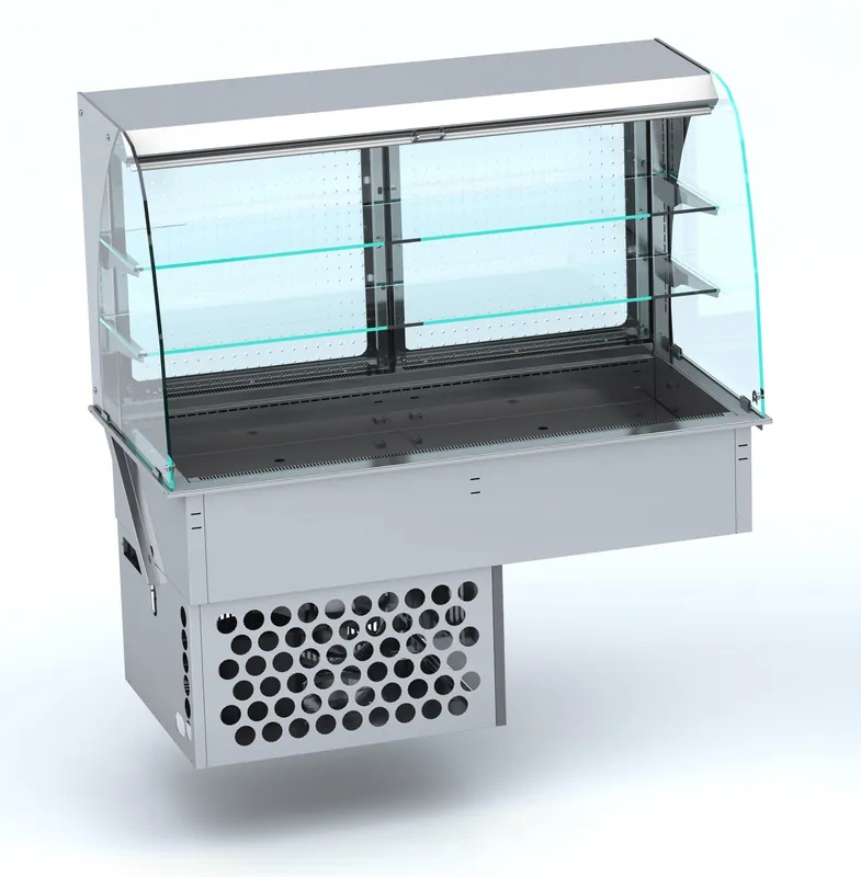 Drop In Gebogen Koelvitrine - Roll Up Merkproduct