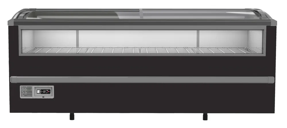 Supermarkt Vrieskist Zwart - 940 Liter - 2008x952x(H)894mm Actieprijs