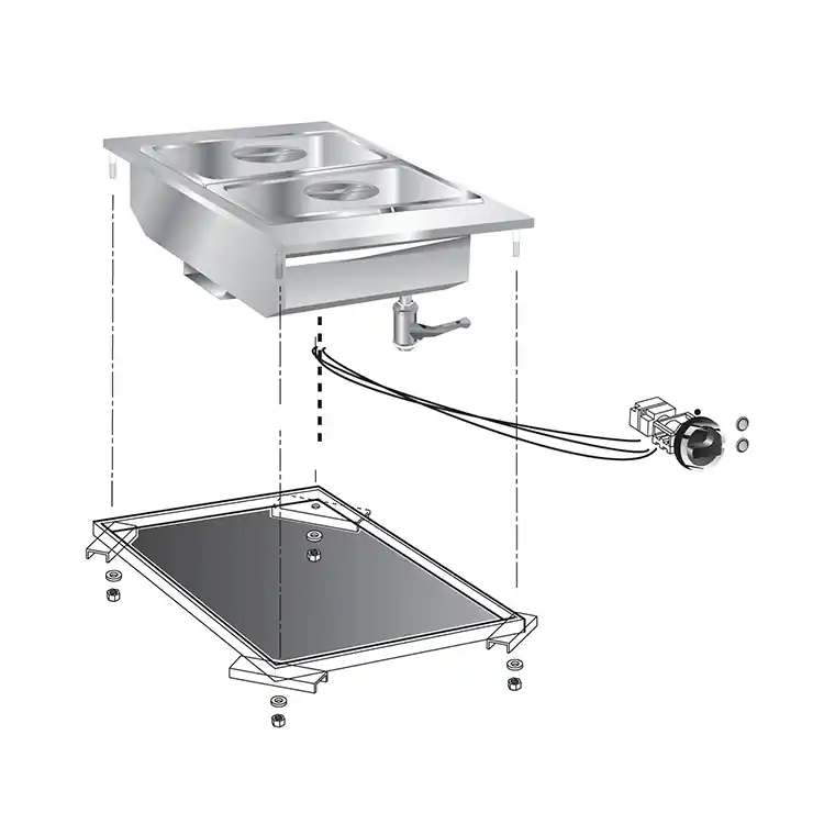 Finale Uitverkoop Drop-in Bain-Marie 40 cm
