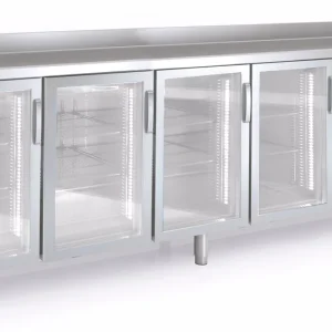 Beste Prijs Coreco Koelkast - Backbar - Glas Deur 863 L -2°C / +8°C - FMRV-350 - 5 Deurs