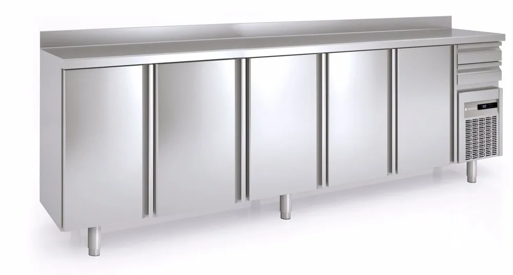 Coreco Koelkast - Backbar - Dichte Deur 86 L -2°C / +8°C - FMR-300 - 5 Deurs Op = Op
