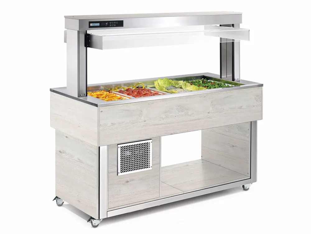 Afinox Buffet - Gastrobuffetten - +4°C / +8°C - TR-GREEN 4/1 GN Direct Verzonden